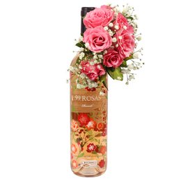 Imagem de Vinho Rosé Espanhol 99 Rosas Punctum 750ml - Drinks e Flores