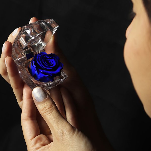 Diamante de Mini Rosa Encantada Azul