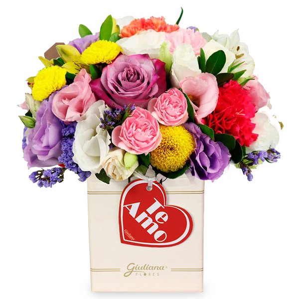 Arranjo de Mix de Flores Te Amo