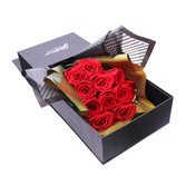 Caixa Surpresa com Rosas Encantadas Vermelhas Boutique