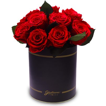 Rosas Encantadas Vermelhas no Box Giu