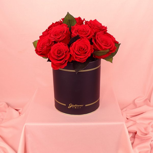 Rosas Encantadas Vermelhas no Box Giu
