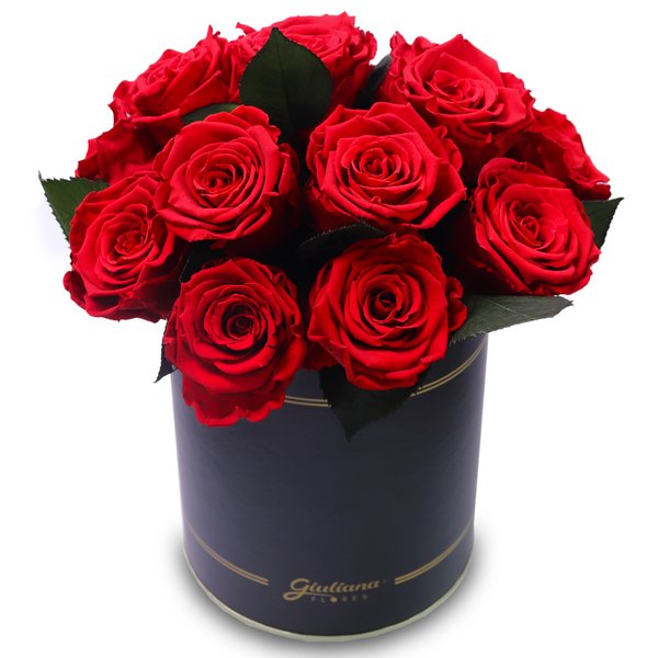 Rosas Encantadas Vermelhas no Box Giu