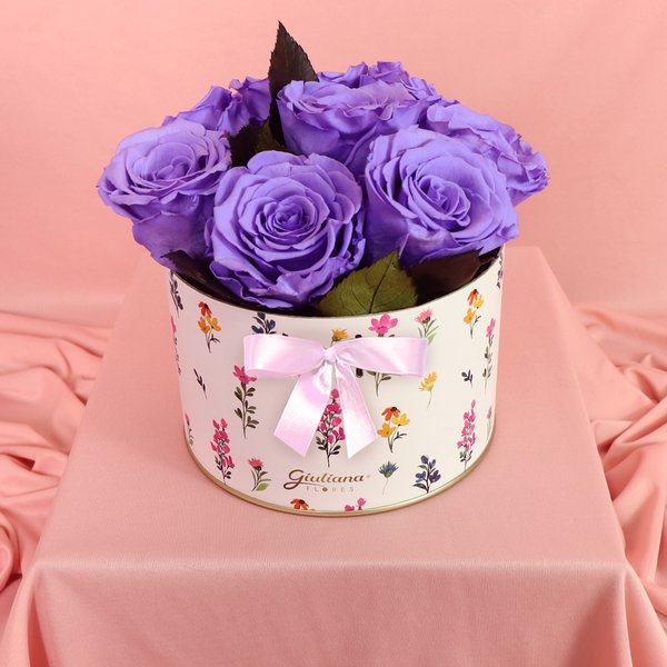 Lindas Rosas Encantadas Lilás no Box