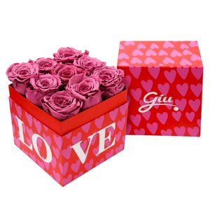 Imagem de Box Love Corações e Rosas Encantadas Violetas