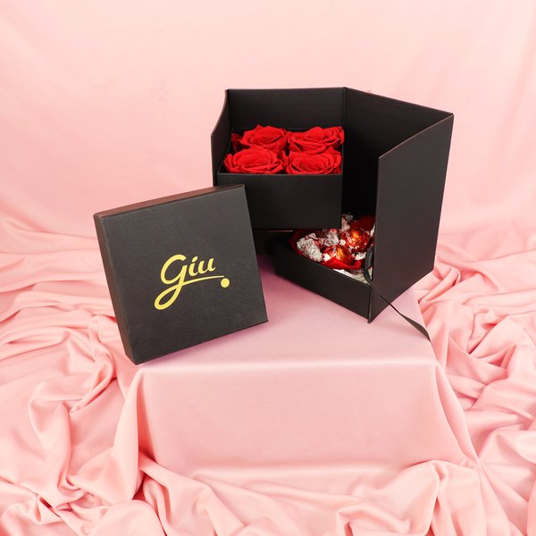 Box Encantado com Lindt e Rosas Encantadas