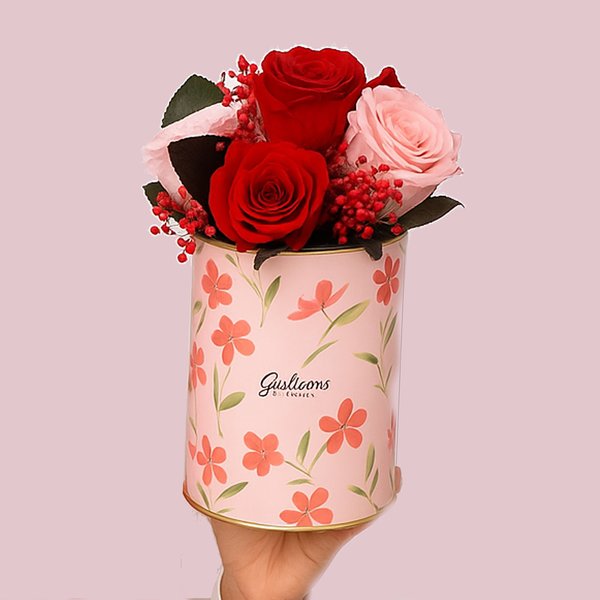 Box Flores com Rosas Encantadas Coloridas