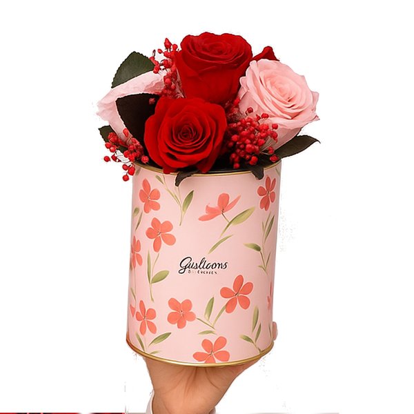 Box Flores com Rosas Encantadas Coloridas