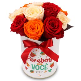 Imagem de Box Felix Aniversario com Rosas Encantadas