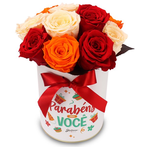 Box Felix Aniversario com Rosas Encantadas
