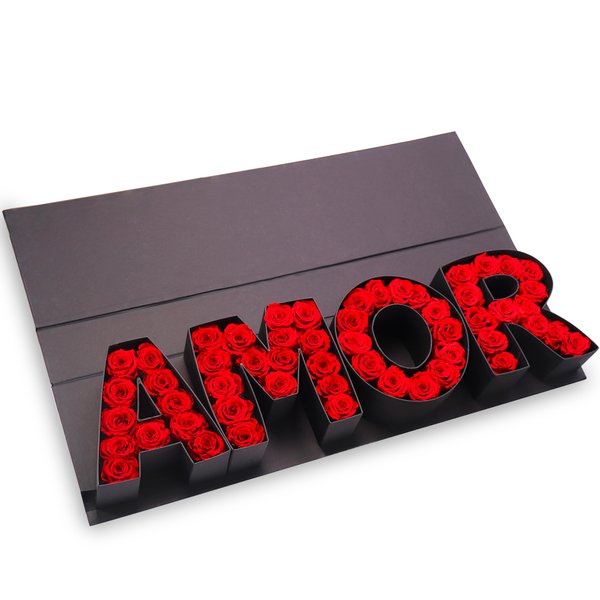 Caixa Surpresa Amor com Rosas Encantadas