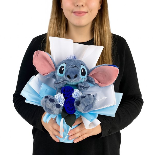 Charmosas Rosas Encantadas e Stitch