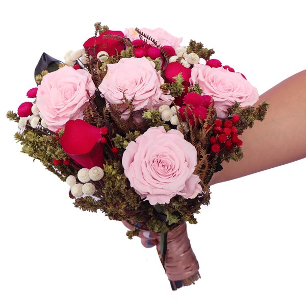 Buquê de Noiva Encantada Cor Rosa Bodas