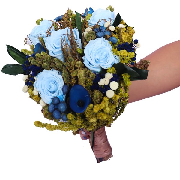 Buquê de Noiva Encantada Azul Bodas