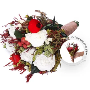 Imagem de Buquê de Noiva Encantada Branco Bodas