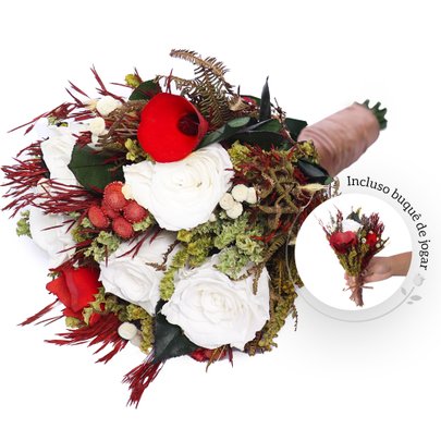 Buquê de Noiva Encantada Branco Bodas