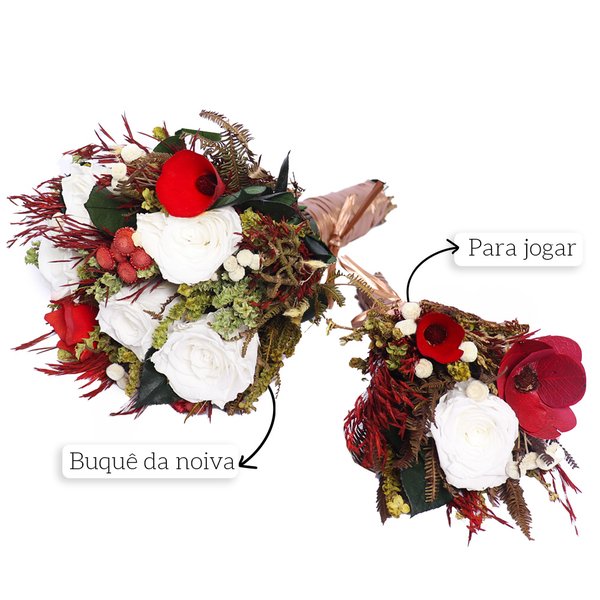 Buquê de Noiva Encantada Branco Bodas