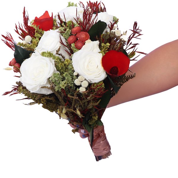 Buquê de Noiva Encantada Branco Bodas