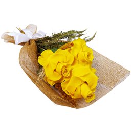Imagem de Buquê de Rosas Encantadas Amarelo Glamour