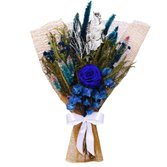 Buquê de Rosa Encantada Azul Singular