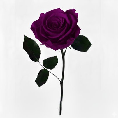 Rosa Encantada Púrpura Unitária