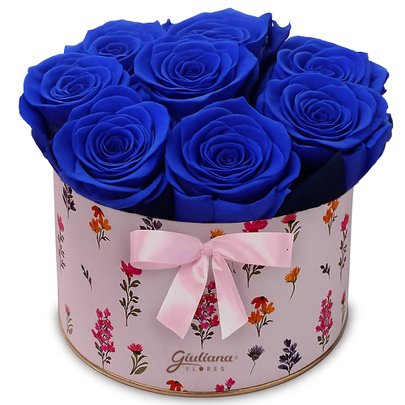 Lindas Rosas Encantadas Azul no Box