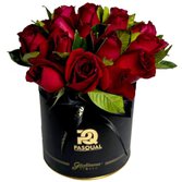 Rosas Vermelhas no Box Personalizado Pasqual - Corp