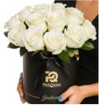 Rosas Brancas no Box Personalizado Pasqual - Corp