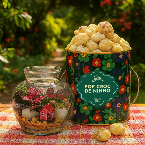 Terrário Mini Mundo e Pipoca Giuliana Flores