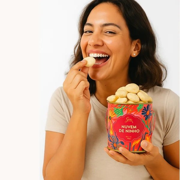 Buquê de Flores Secas e Chá Villa Piva e Biscoito Giuliana Flores