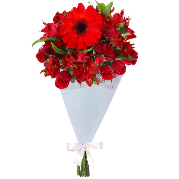 Buquê de Flores Vermelhas Ternura