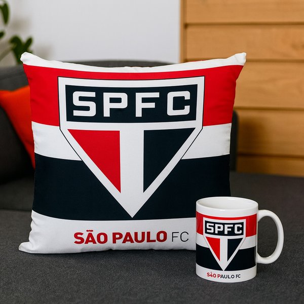 Kit São Paulo Almofada e Caneca