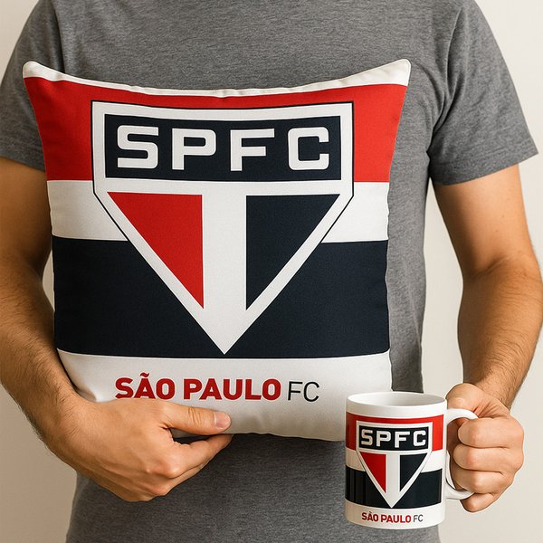 Kit São Paulo Almofada e Caneca