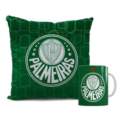 Kit Palmeiras Almofada e Caneca