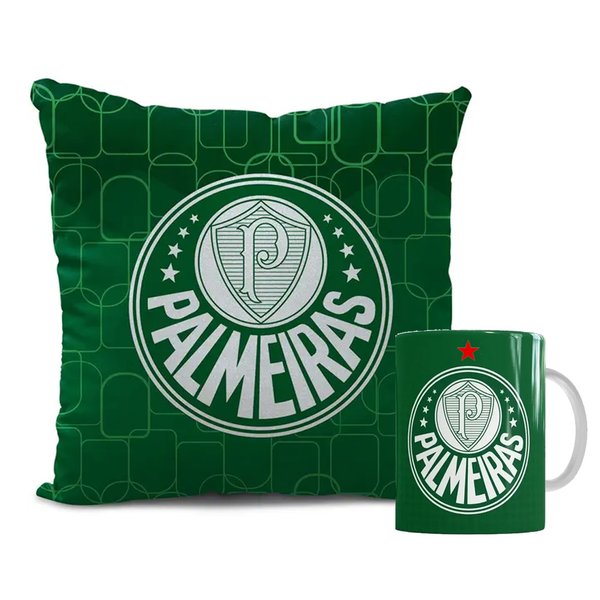 Kit Palmeiras Almofada e Caneca