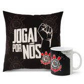 Kit Corinthians Almofada e Caneca