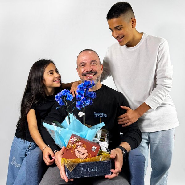 Cesta Encanto Azul para o Papai