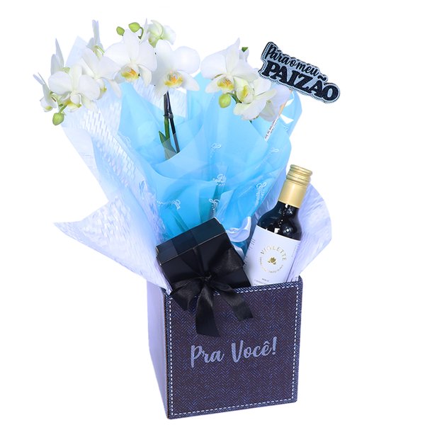 Box Elegância Branca para o Pai