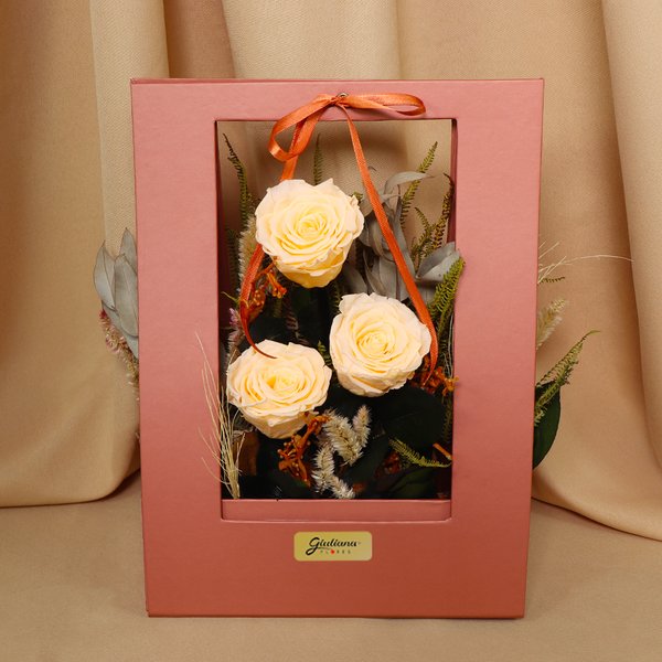 Sensação Bag com Rosas Champanhe Encantadas