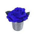 Mini Vaso Com Rosa Encantada Azul