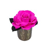 Mini Vaso Com Rosa Encantada Pink