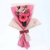 Mini Buquê Flor da Estação Cor de Rosa