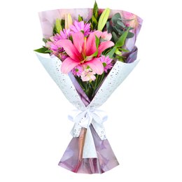 Imagem de Buquê Clássico da Estação Cor de Rosa