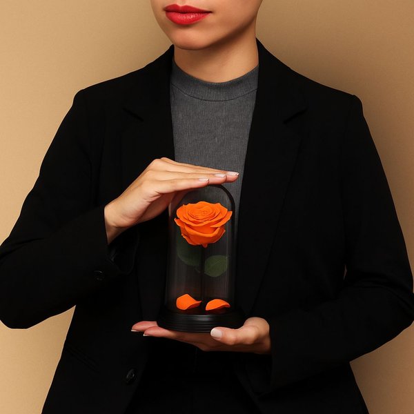 A Bela Rosa Encantada Laranja