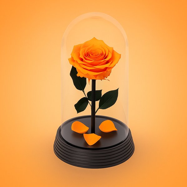 A Bela Rosa Encantada Laranja
