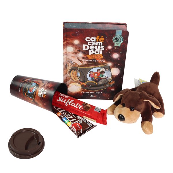 Cachorro Dengoso com Chocolates e Café com Deus Pai Teens