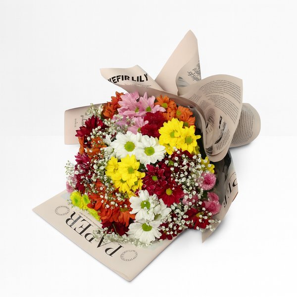 Buquê de Flores do Campo - Amor no Jornal