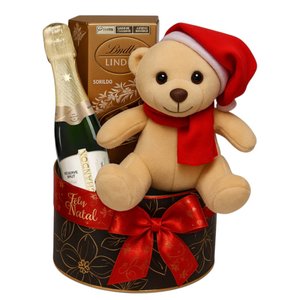 Imagem de Kit Natalino com Urso e Chandon e Lindt