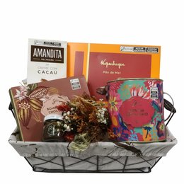 Imagem de Cesta Nobre com Kopenhagen e Giuliana Flores