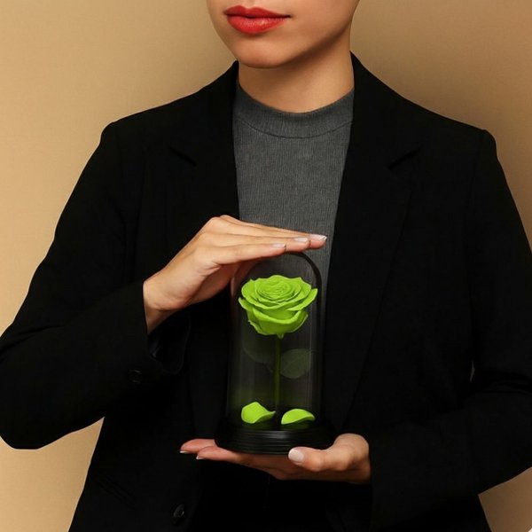 A Bela Rosa Encantada Verde